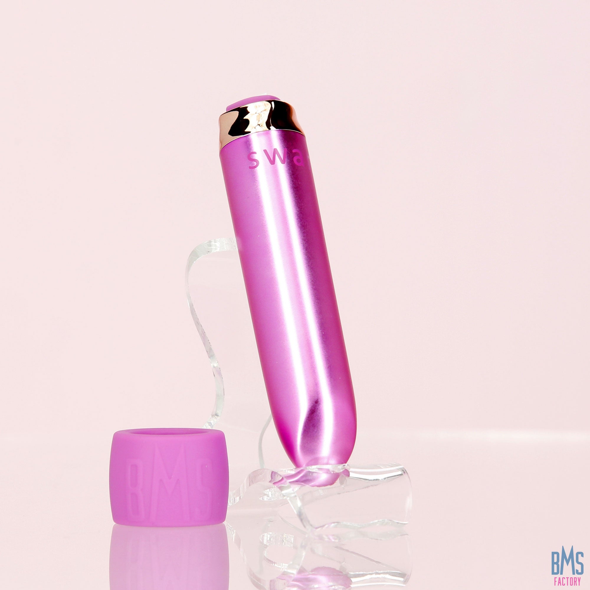 Swan® - Maximum Bullet Vibrator + Silicone Comfy Cuff – Pink - Swan Vibes