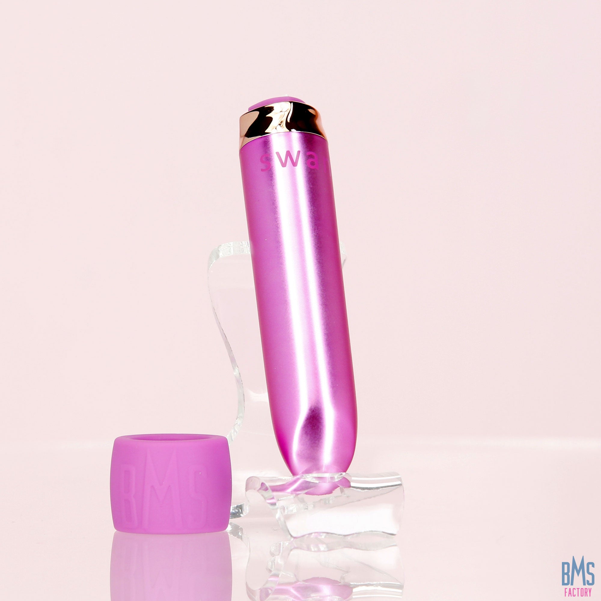 Swan® - Maximum Bullet Vibrator + Silicone Comfy Cuff – Pink - Swan Vibes