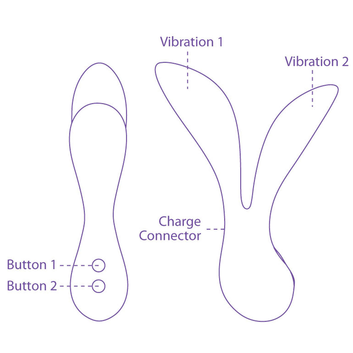 Swan Leaf+ Vitality+ Vibrator - Purple - Swan Vibes