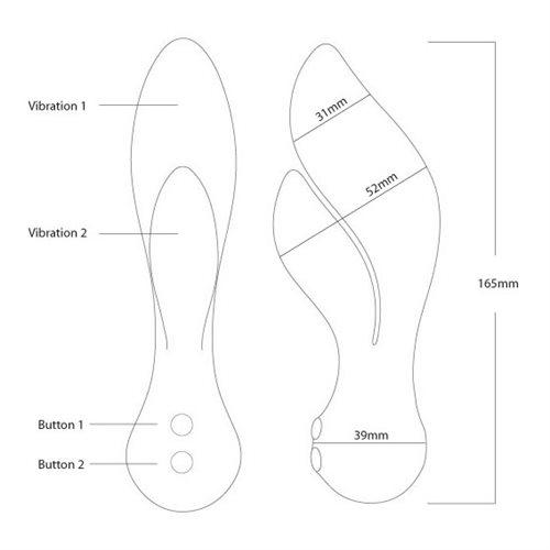 The Swan Feather - Dual Vibrator – Rechargeable – Pink - Swan Vibes