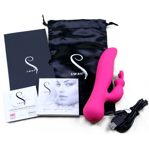 The Love Swan - Rotating Dual Rabbit Vibrator - Swan Vibes