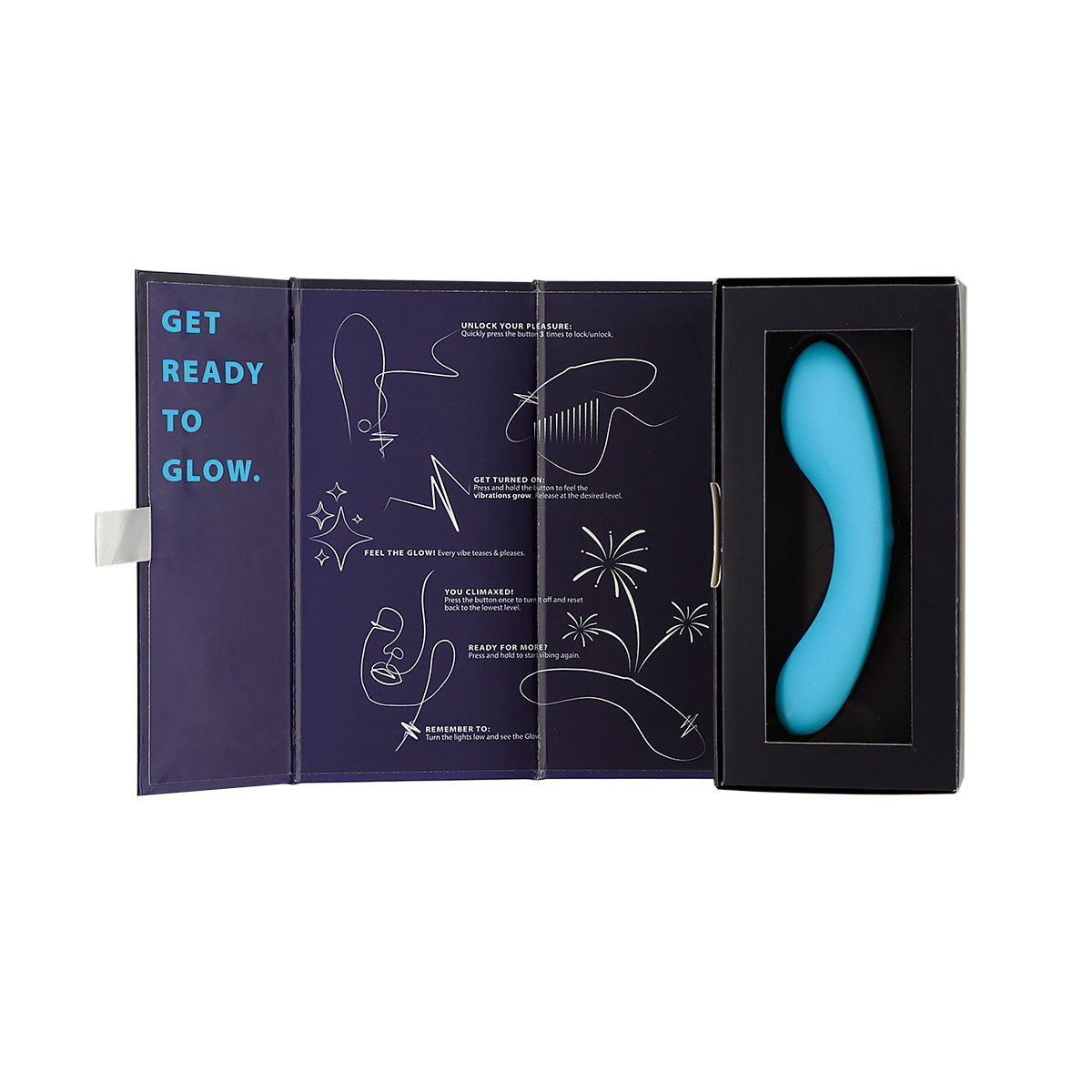 Swan® - The Mini Swan® Wand - Glow in the Dark - Blue - Swan Vibes