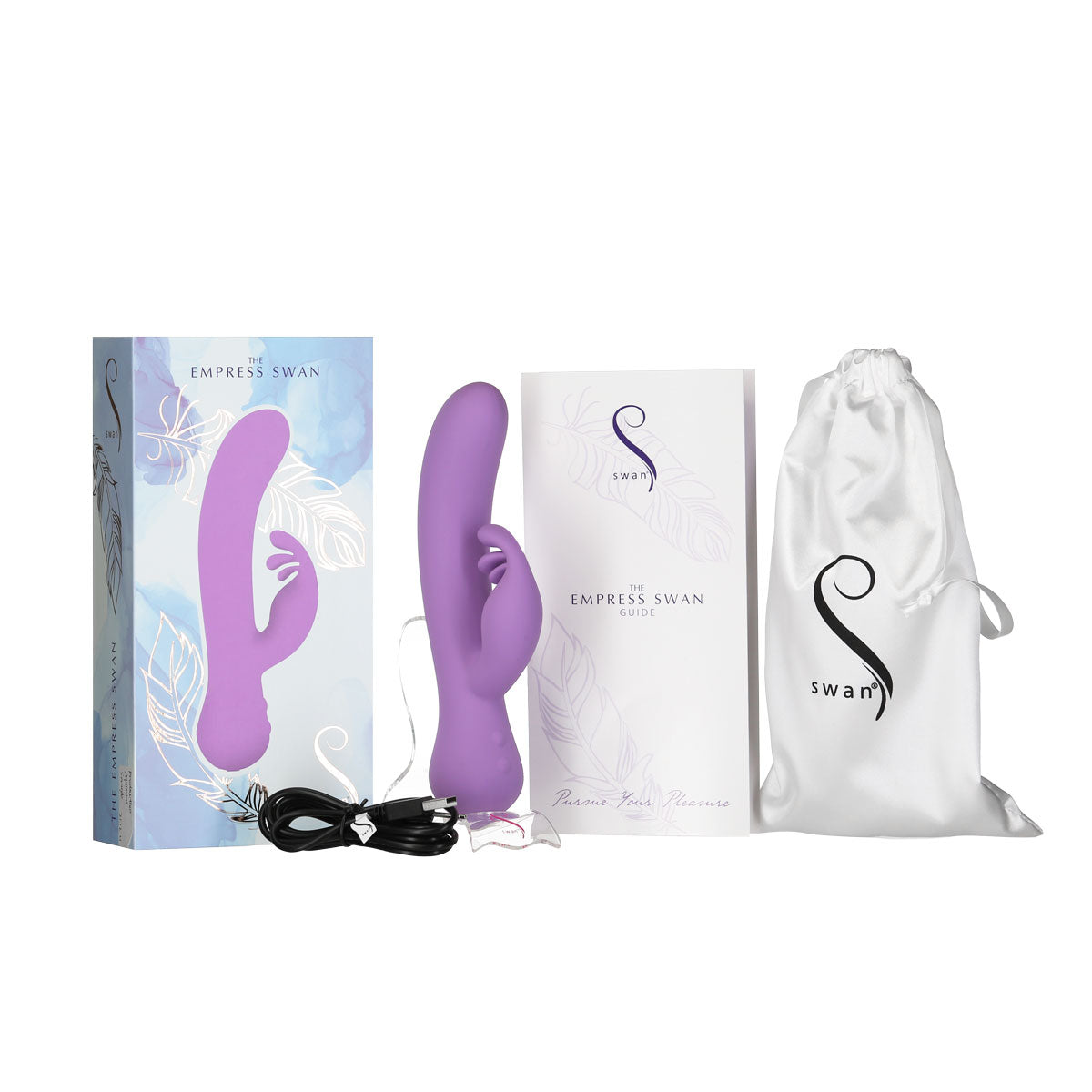 Swan Empress - Dual Vibrator - Rechargeable - Lavender - Swan Vibes