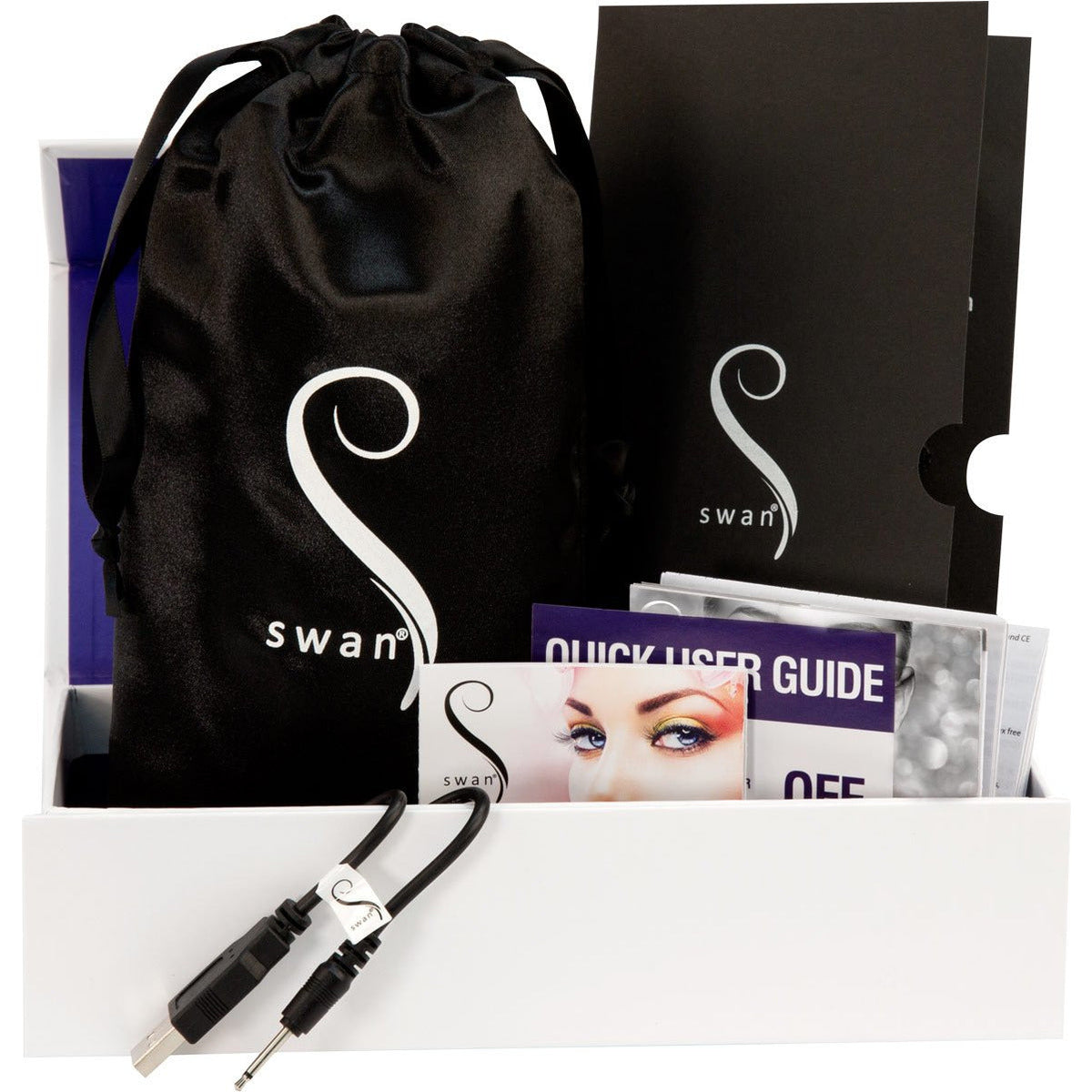 Majestic Swan Special Edition Rabbit Vibrator in soft pink with textured shaft and dual motor design for enhanced pleasure.