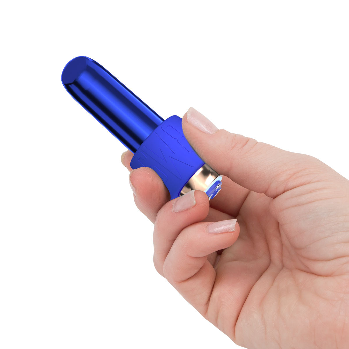 Swan® - Maximum Bullet Vibrator + Silicone Comfy Cuff – Blue - Swan Vibes
