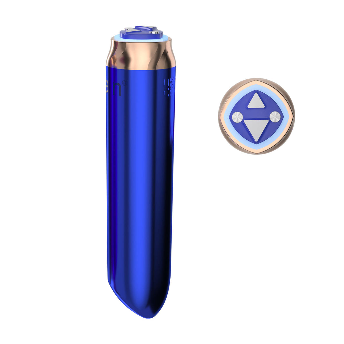 Swan® - Maximum Bullet Vibrator + Silicone Comfy Cuff – Blue - Swan Vibes