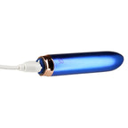 Swan® - Maximum Bullet Vibrator + Silicone Comfy Cuff – Blue - Swan Vibes