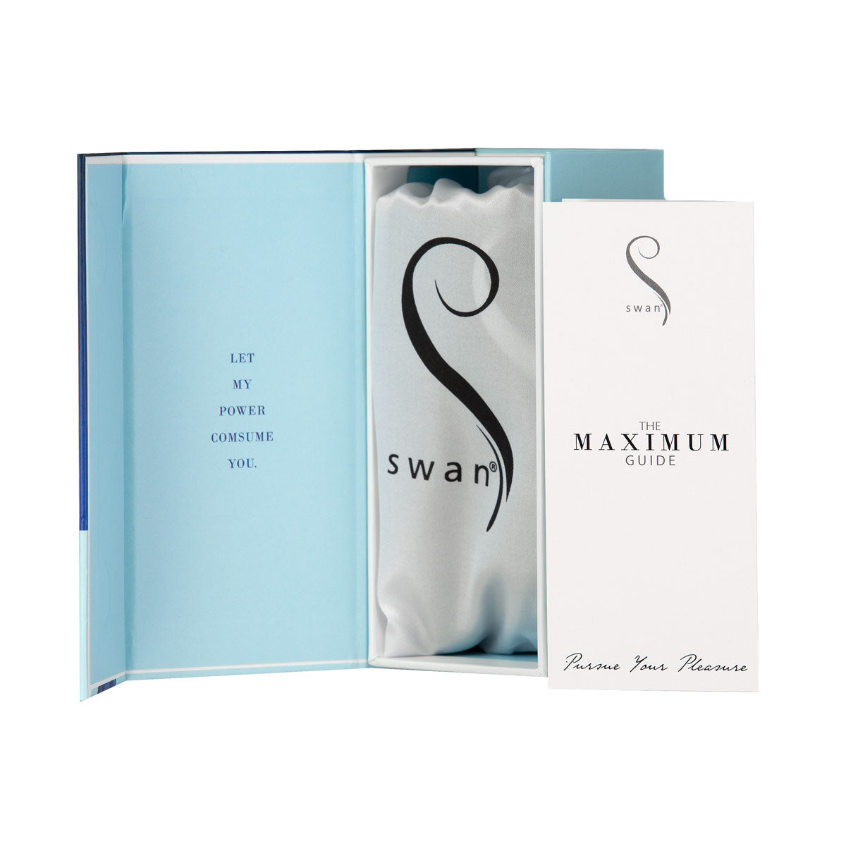 Swan® - Maximum Bullet Vibrator + Silicone Comfy Cuff – Blue - Swan Vibes