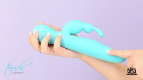 Swan Touch – Duo – Doppel-Kaninchenvibrator – wiederaufladbar – Blaugrün