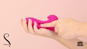 The Swan Silhouette – Doppelvibrator – wiederaufladbar – Pink