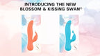 De Kissing Swan® Dual Action-vibrator - Blauw
